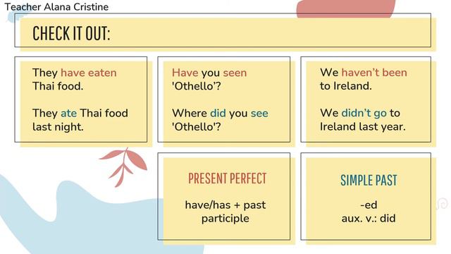 Spanglish com Alana - Present Perfect x Simple Past смотреть онлайн