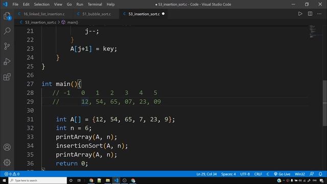 Insertion Sort in C Language (With Explanation) смотреть онлайн
