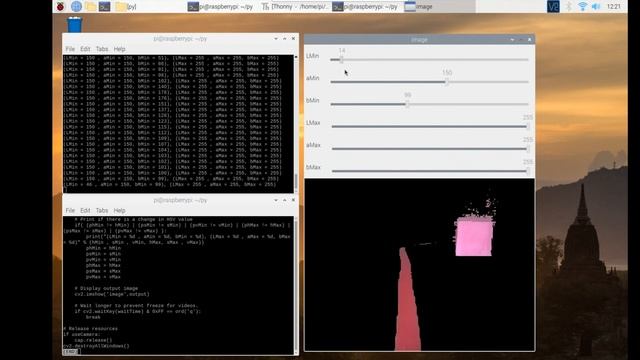 Example of Color Thresholding - python + openCV смотреть онлайн