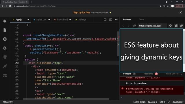 8 Single Event Handler Using Dynamic Key смотреть онлайн