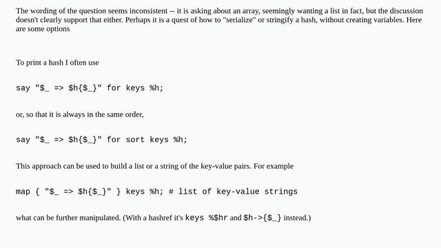 How to convert hash to array without the use of intermediate variable? смотреть онлайн