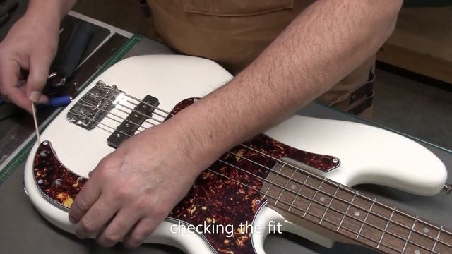 How To Change The Pickguard On A Precision Bass -  New Tortoise Shell Pickguard Makes This Bass Pop