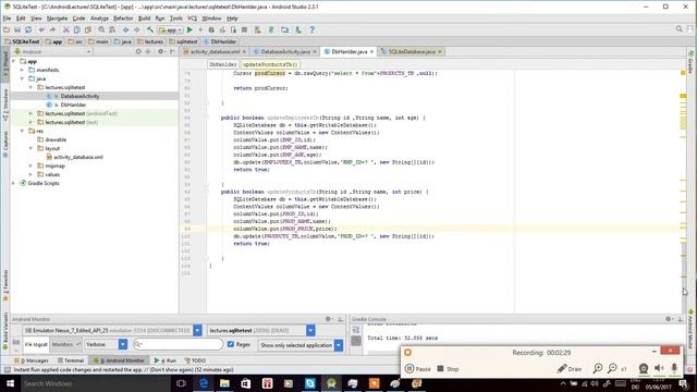 Android SQLite Database with example Project : part 16 смотреть онлайн