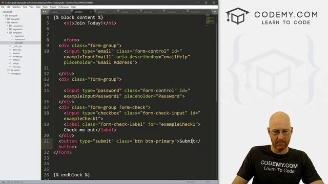Creating Web Forms - Django Databases #4 смотреть онлайн