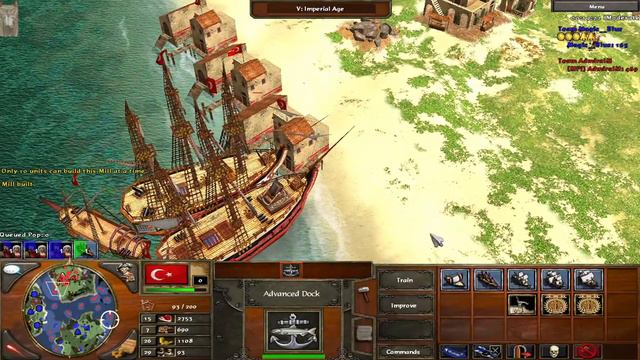 Age of Empires 3 : 1v1 Carribean (fish boom) смотреть онлайн
