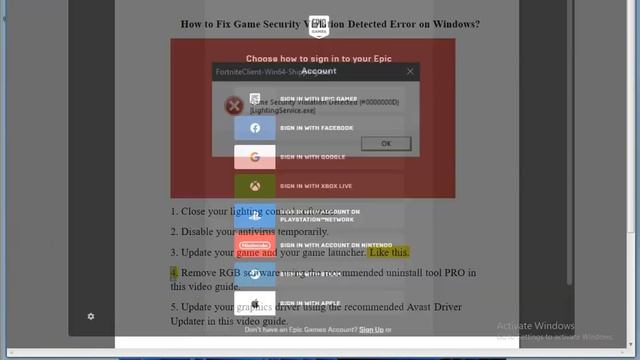 Fix Game Security Violation Detected Error on Windows смотреть онлайн