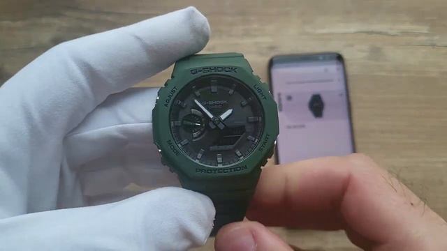обзор Casio G-Shock GA-B2100-3A настройка и сопряжение со смартфоном