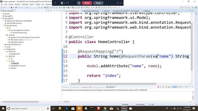 how to create spring MVC in eclips part 5 смотреть онлайн