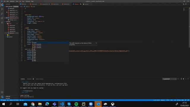 React Python CSS and HTML | Visual Studio Code | Coding Video смотреть онлайн