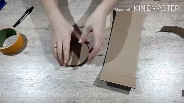Поделки из картона своими руками. Круглая основа для шкатулки смотреть онлайн