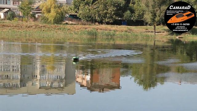 Прикормочный кораблик CamaraD SpeeD с GPS навигацией и автопилотом в новом цвете Лайм Неон смотреть онлайн