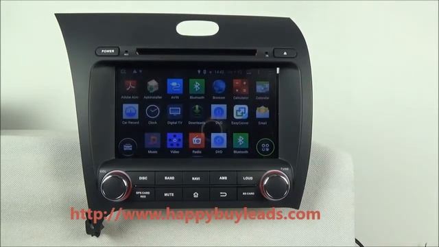 Kia Forte Car Audio System Android DVD GPS Navigation Bluetooth Wifi 3G смотреть онлайн