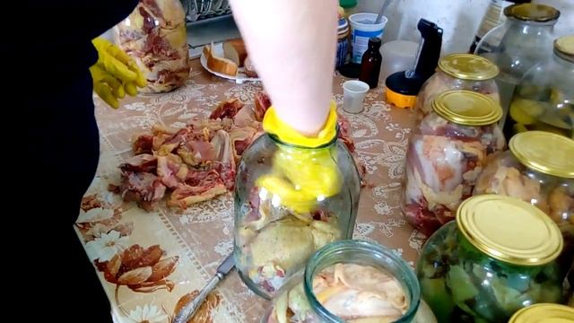 Тушёнка из домашней курицы. наш вкусный рецепт. смотреть онлайн