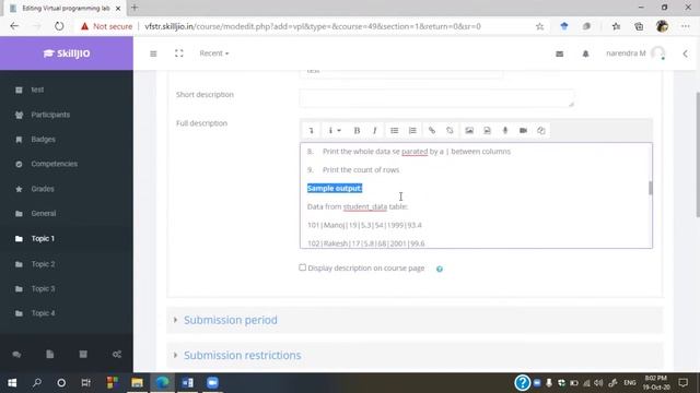 Upload SQL queries based questions in moodle смотреть онлайн