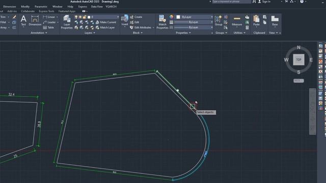AutoCAD Automatic Dimensions By Using YQArch смотреть онлайн