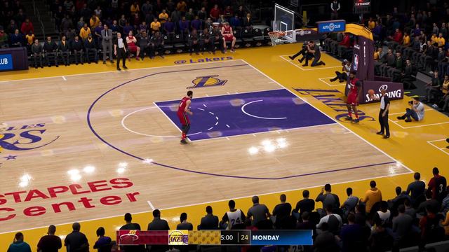 NBA LIVE 19 - Miami Heat vs Los Angeles Lakers - CPU SIM PS4 PRO Full Game - HD смотреть онлайн