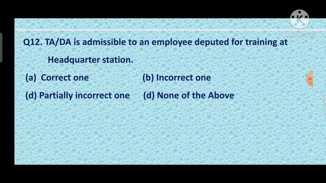MCQ on Travelling Allowance(T.A),7TH CPC(PART-1) смотреть онлайн