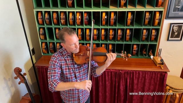 2016 Pressenda-model Fine Violin Crafted By Violinmaker Eric Benning
