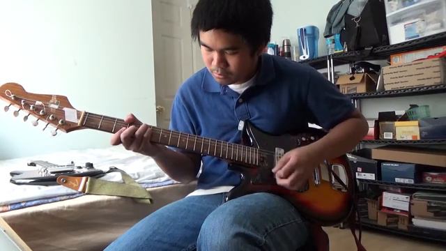 Teisco "Checkmate" Tulip E-110 Guitar смотреть онлайн