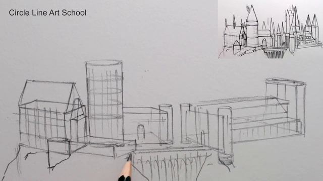 How to Draw Hogwarts: Narrated Step by Step смотреть онлайн