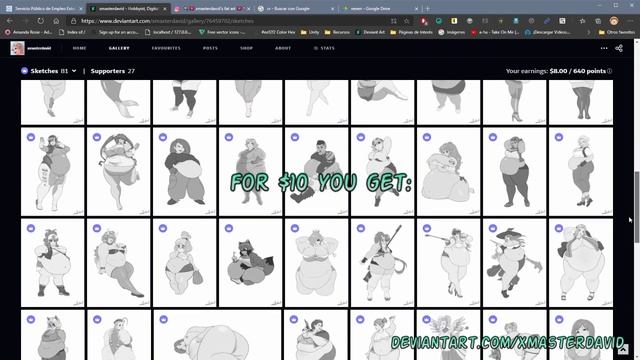 DeviantART Gallery promo | 100 sketches ⭐ смотреть онлайн