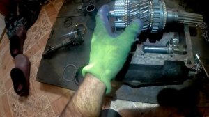 Сборка коробки передач УАЗ, 4 ступенчатой