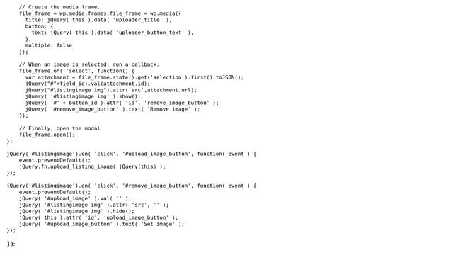 Wordpress: jQuery not working for media uploader смотреть онлайн