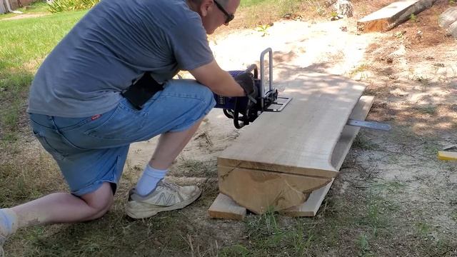 FarmerTec G660 & Logosol TimberJig - First Plank смотреть онлайн