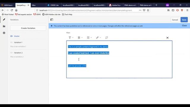 AEM Content Fragments Demo Part 4: Create & Author Content Fragments смотреть онлайн