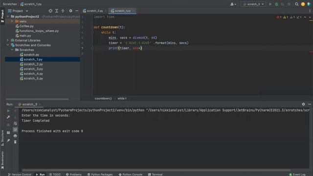 Creating a Countdown Timer with Python смотреть онлайн
