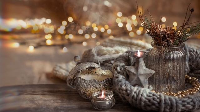 Winter Thunder Ambience ⚡️ — ? Bokeh, Candles, Wind Chimes ? смотреть онлайн