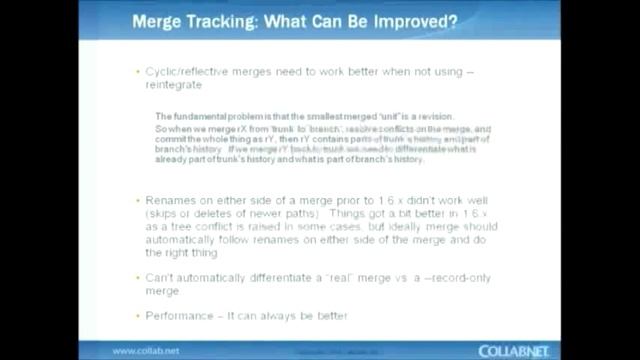 Subversion Best Practices: Merging and Merge Tracking смотреть онлайн