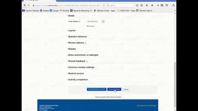 Creating a Moodle Quiz from an Imported Test Bank смотреть онлайн