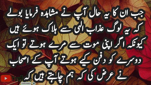 Hazrat Esa as ek basti se guzre jaha k logo k chehre zard or ankhen neeli ho chuki thin... смотреть онлайн