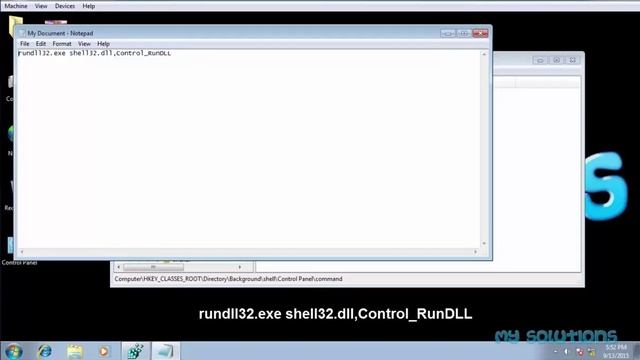 Add 'Control Panel' To Desktop Context Menu in Windows 7 via Registry смотреть онлайн