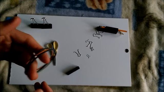 Как сделать мини офисную рогатку из зажимов своими руками. смотреть онлайн