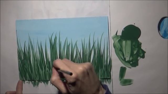 Acrylic Painting How to Paint Tall Grass Quick and Easy Painting Tutorial смотреть онлайн