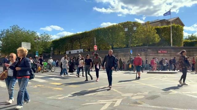 Paris Walks, Champs Elysees, Place de la Concorde, Rue de Rivoli 4K HDR 60 fps смотреть онлайн