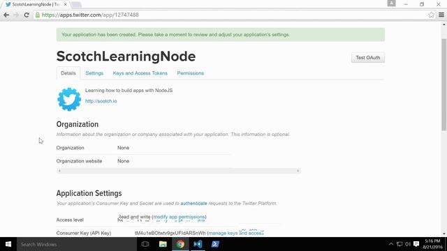 [Getting Started with Node.js] Lesson 14 Getting Twitter App Credentials смотреть онлайн