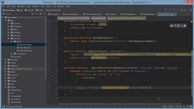 Продвинутая фильтрация в фреймворке Laravel смотреть онлайн