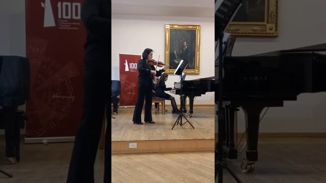 К.Шимановский , соната для скрипки и фортепиано , часть 3. смотреть онлайн