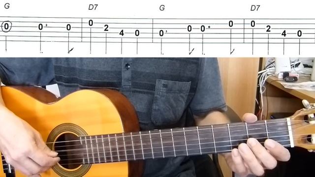 Wedding March - Mendelssohn - Easy Guitar melody tutorial + TAB Guitar lesson смотреть онлайн