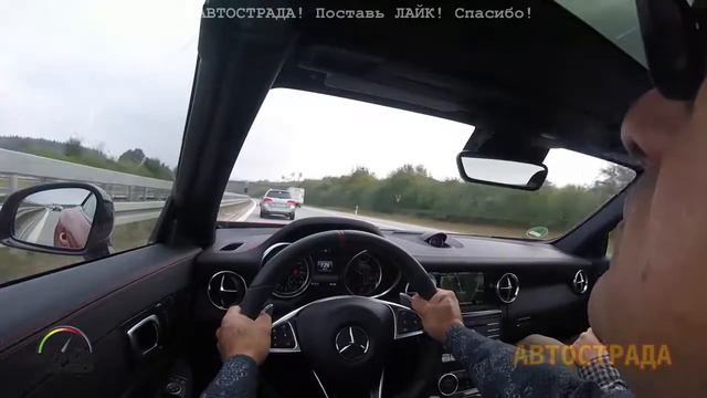 2017 Mercedes AMG SLC 43 развил 252 КмЧ на автобане смотреть онлайн