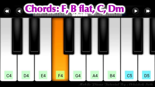 Tere Sang Yaara I Rustom | Perfect Piano Tutorial | Mobile Piano Songs Notes | App instrumental смотреть онлайн