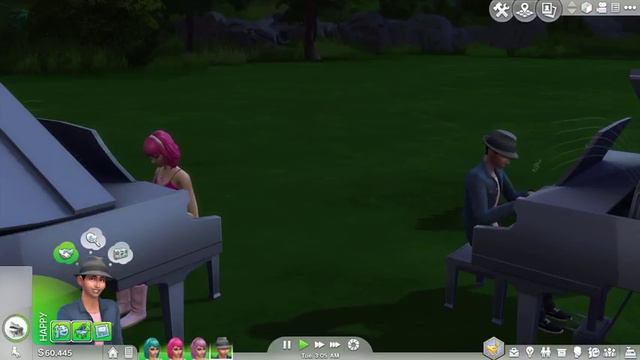 The Sims 4: Synchronized Jazz Piano Duet смотреть онлайн