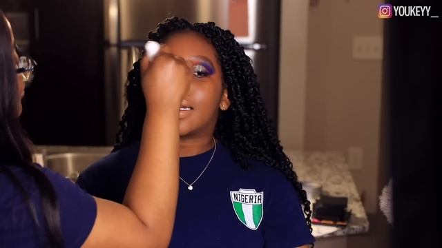 Turning my Sister Into Me + this ELF makeup product RUINED EVERYTHING!!!! смотреть онлайн