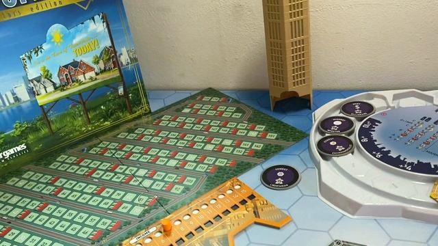 Настольная игра "Пригород" - Suburbia, Соло-вечер с ботом Дейлом. Мнение об игре и соло-режиме. смотреть онлайн