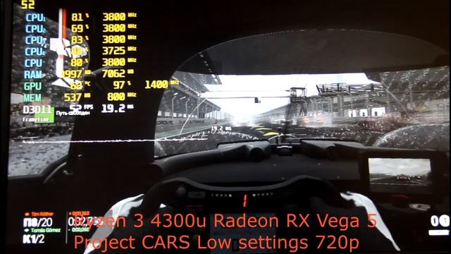 Lenovo IdeaPad 3 15ARE05 AMD Ryzen 3 4300u + Radeon RX Vega 5 _720p Low Settings In 41 Games