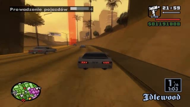 GTA San Andreas PL - Uliczny Wyścig - Autostrada / Freeway