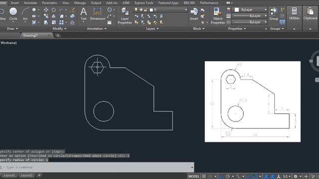 How to draw 2D drawing in autocad| tutorials|autocad tutorial|autocad 2017|autocad for beginners смотреть онлайн